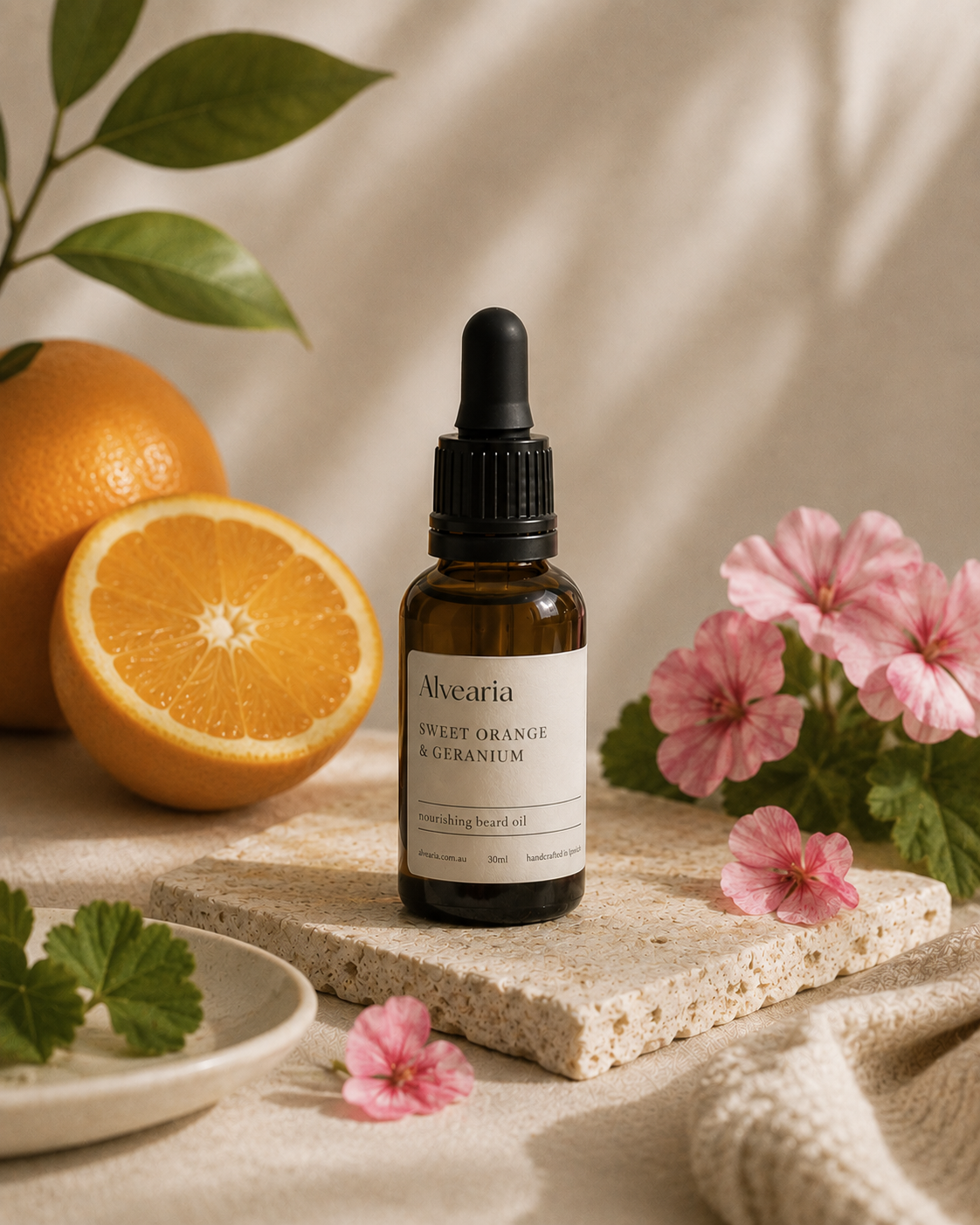 Sweet Orange & Geranium Beard Oil